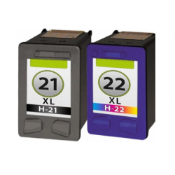 HP 21XL + HP 22XL cartridges set (huismerk)